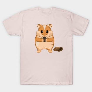 Pixel Art Hungry Hamster T-Shirt